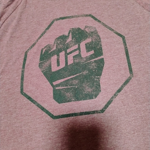 UFC Burgundy Hoodie with Black Emblem - Picture 2 of 7